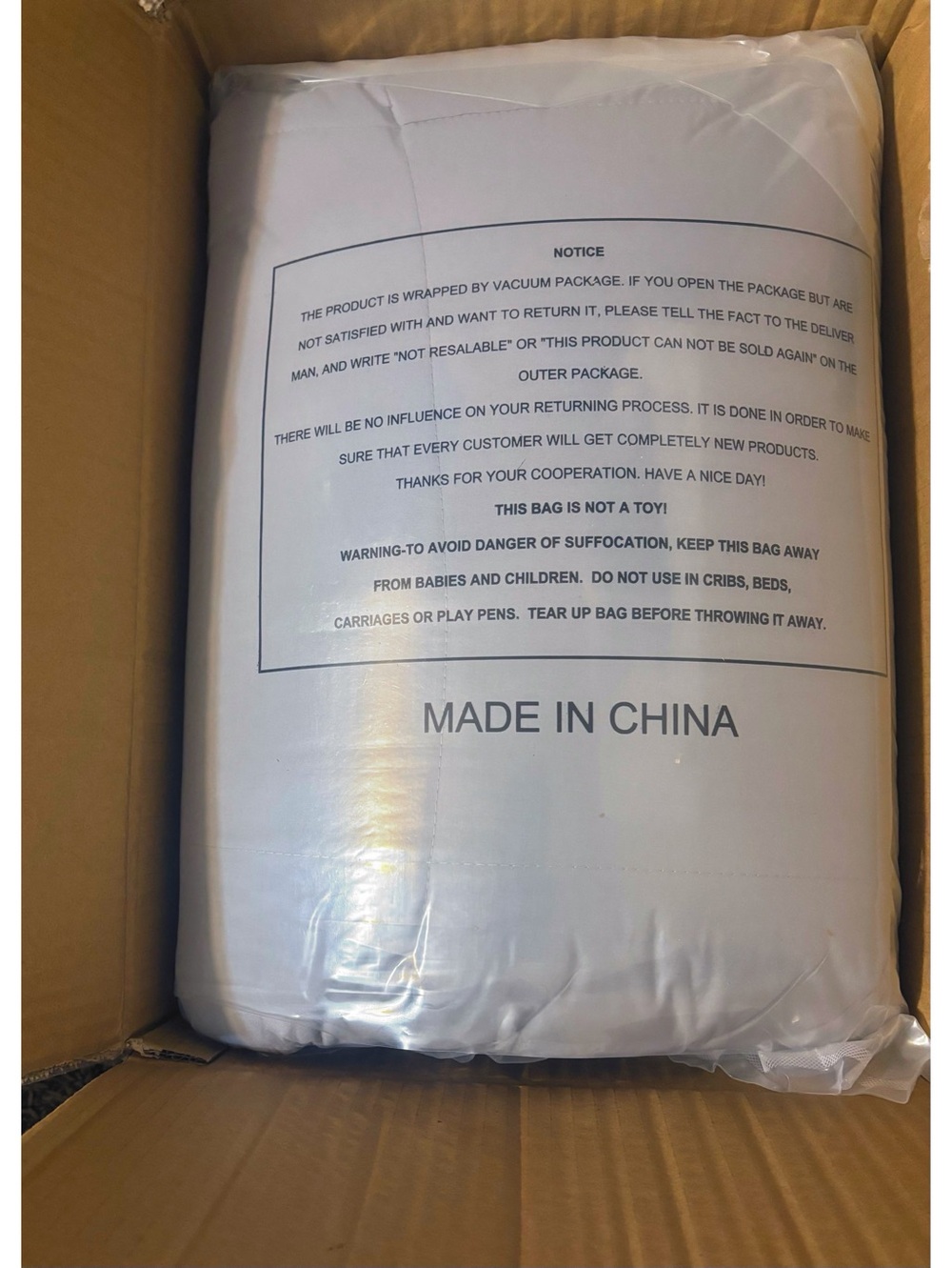 Timimi Grey Queen Size Mattress Topper, 60" x 80" NEW, Relieves Back Pain